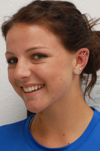 Kylie is super happy with her new piercings!